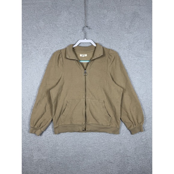 Madewell Sweaters - Madewell Garment-Dyed Terry Zip-Up Sweatshirt Womens Size M